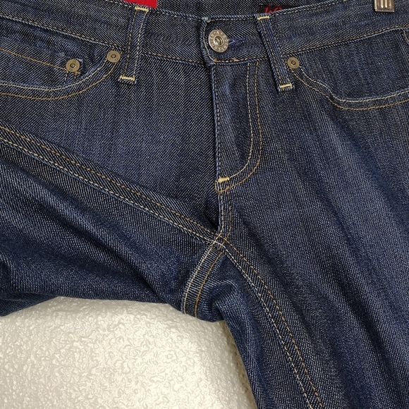 AG Adriano Goldschmied The Club Women's Low Rise Blue Denim Jeans Size 24R - Picture 9 of 16
